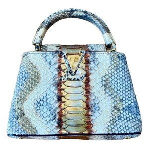 multicolour python capucines louis vuitton handbag